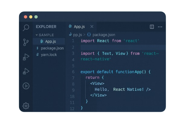 Environnement de développement React Native dans Visual Studio Code